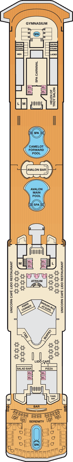 Lido dek