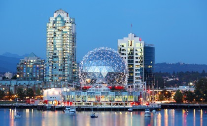 Uitzicht Vancouver over de stad