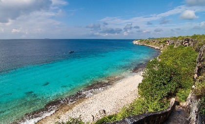 De kust van Bonaire