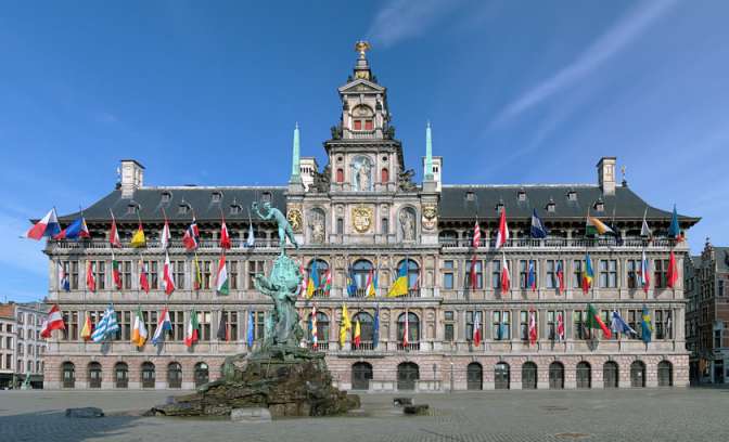 Het stadshuis van Antwerpen
