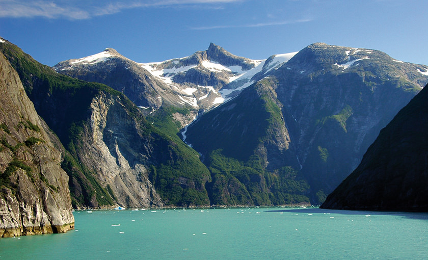 Fjord Tracy arm van Alaska
