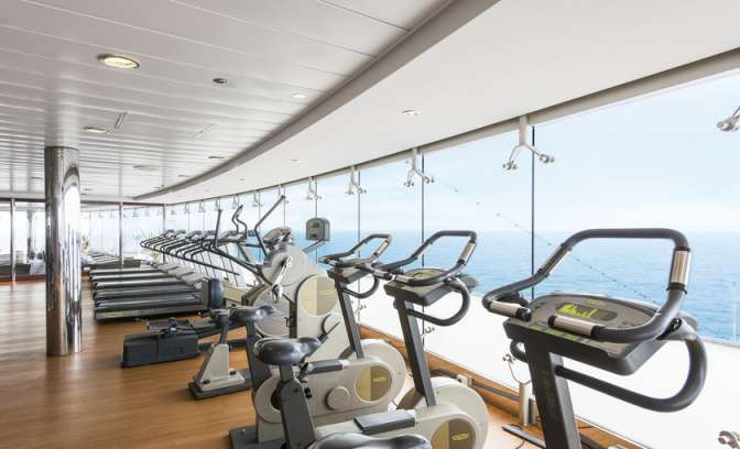 Fitnessruimte van MSC cruises