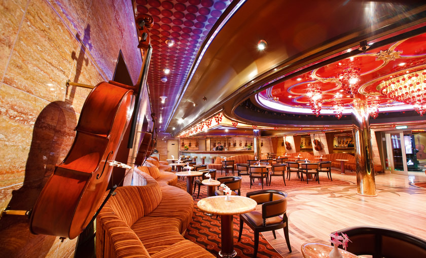 Café en lounge Cello van Costa Pacifica
