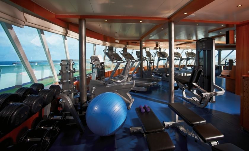 Fitnessruimte van rederij Silverseas
