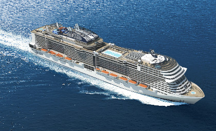 Cruiseschip MSC Meraviglia van rederij MSC cruises