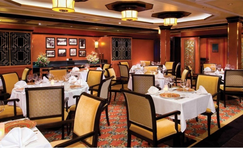 Een restaurant op de norwegian Spirit