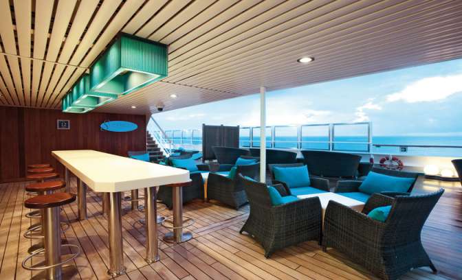 Lounge aan boord van Rederij Carnival