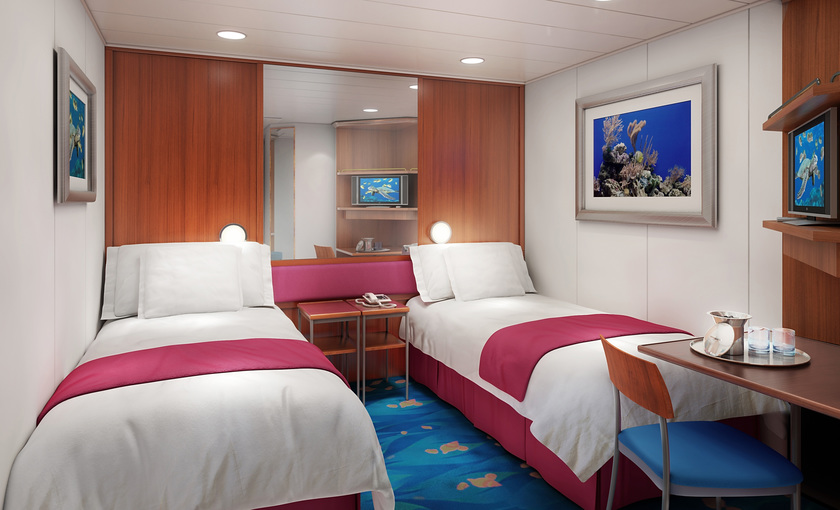Een binnenhut op de Norwegian Gem van Norwegian Cruise Line