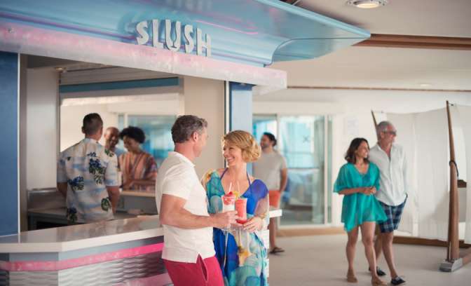 Slush drankjes op de Celebrity Solstice