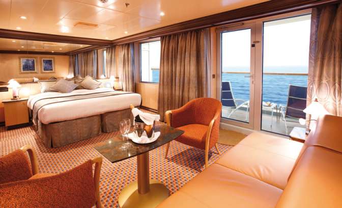 Een suite op de Costa Luminosa