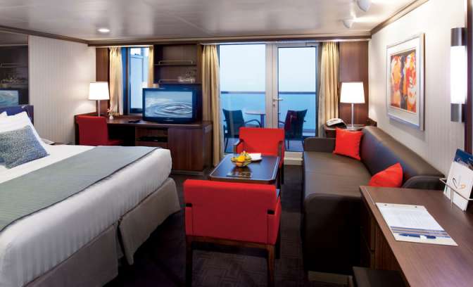 De deluxe veranda suite op de Nieuw Amsterdam van Holland America Line