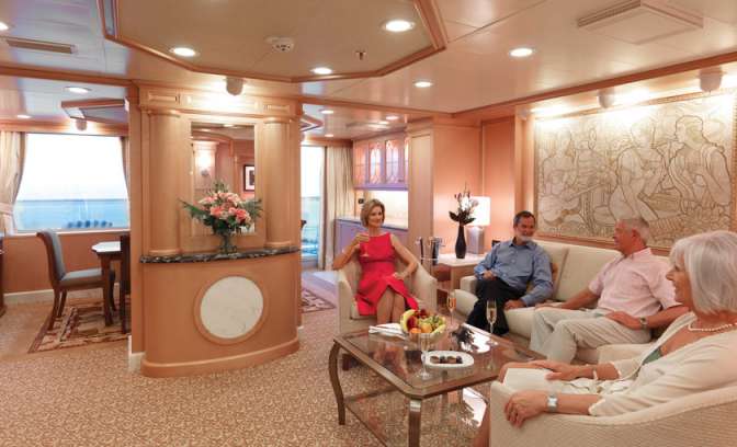 Een Grand Suite op de Queen Elizabeth