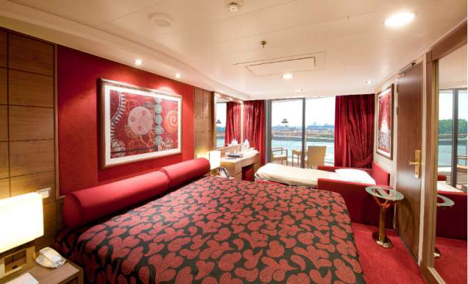 Een balkonhut op de MSC Magnifica