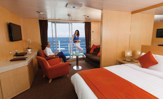 Een balkonhut op de Costa Diadema