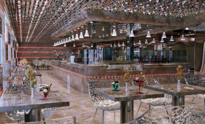 Een ijsbar op de Costa Diadema