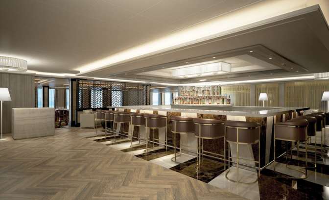 A list bar op de Norwegian Bliss