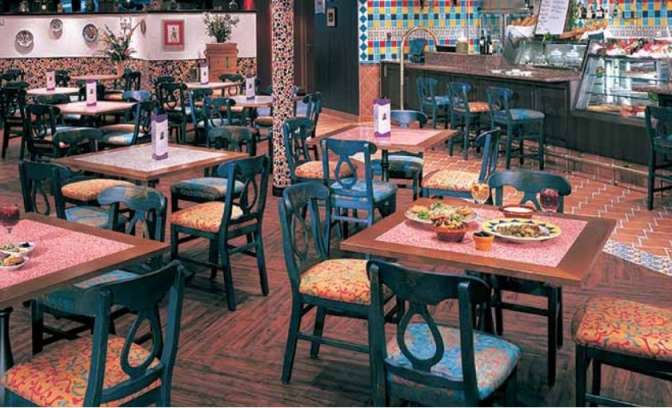 Een tapas bar op de norwegian Sun