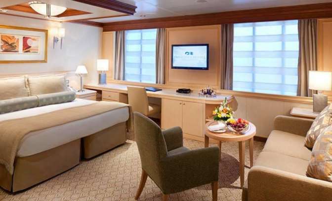 Een suite op de Grand Princess van Princess Cruises