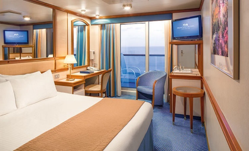 Een balkonhut op de Pacific Princess van Princess Cruises