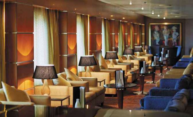 Lounge op het Seven Seas Mariner schip