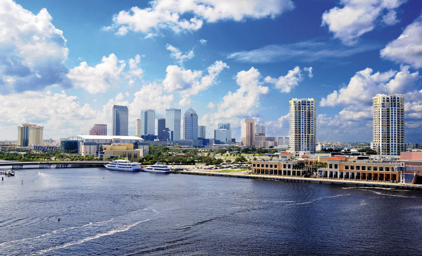Een kleine haven in Tampa